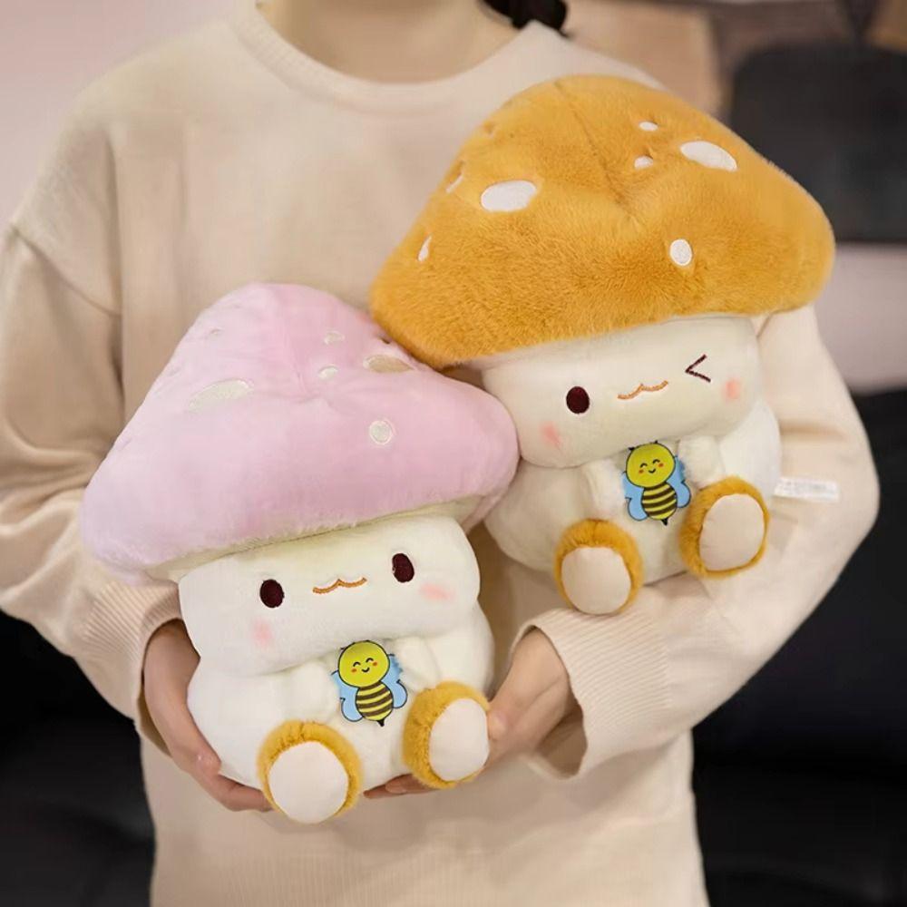 Soft Mushroom Plush Doll Fluffy Mushroom Stuff Doll Fun Mushroom Plush Toy  Friends