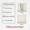 Mimi Gifts Pillow Covers 18x18, Best Grandma Gifts for Mother's Day Birthday from Grandkids, World's Best Mimi Decorative Throw Pillow Cover for Home