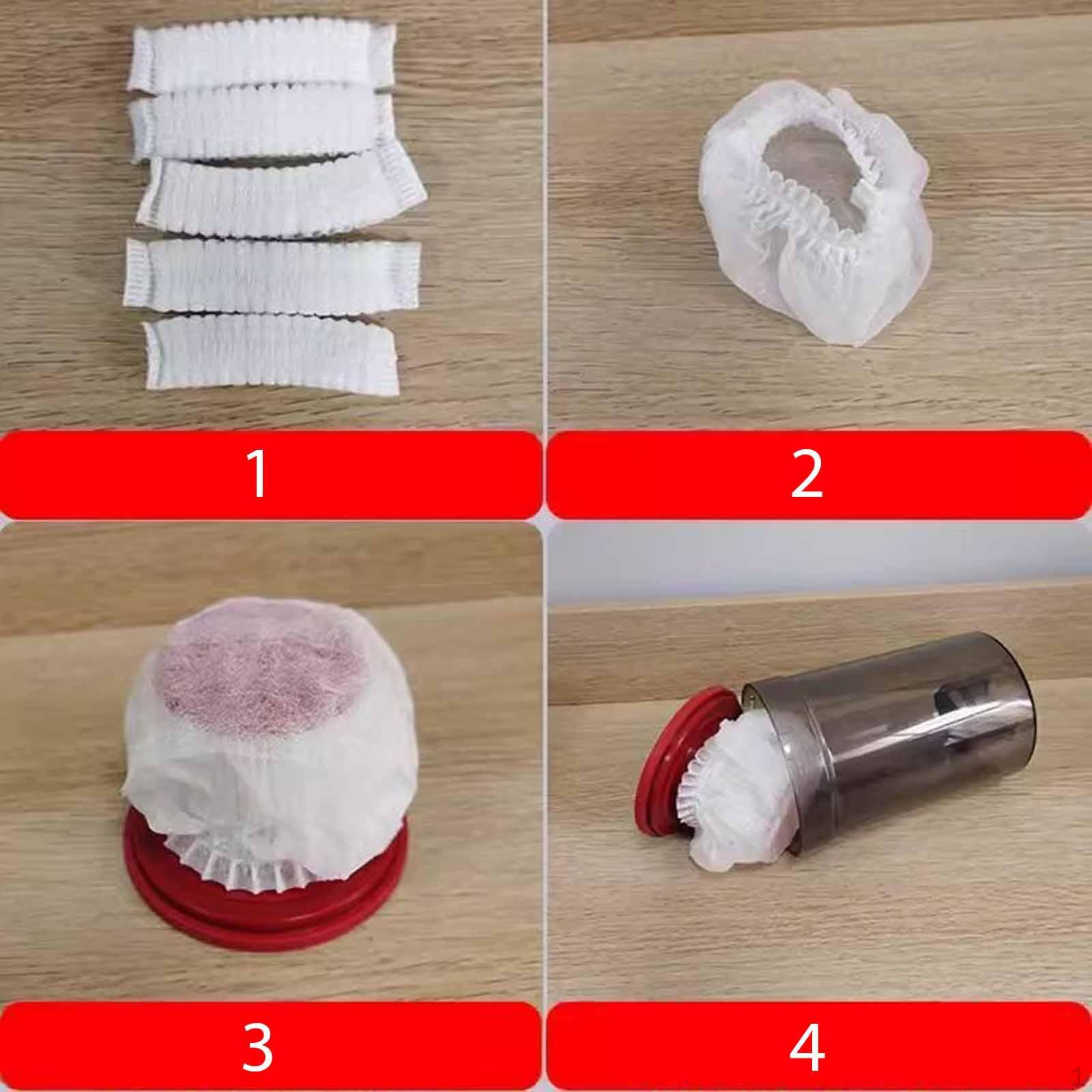 

Не ткані чохли для пилососа Набір Універсальна посадка Дихаючі Аксесуари для більшості моделей Еластичні Пил 100Pcs