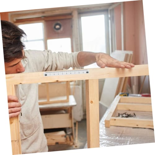 HIAKDOFT 20-Sheet Self-Adhesive Measuring Tape, Waterproof, Dustproof, Abrasion-Resistant, Removable, Stick-On Tape Measure Stickers for Woodworking,