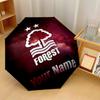 Nottingham Forest FC Automatic 3‑Fold Umbrella 8‑Rib Windproof Folding Umbrella Sun Rain Protection For Outdoor Travel Daily Use