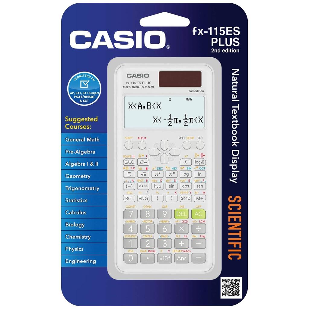 Casio fx-115ESPLS2 White Advanced Scientific Calculator with Natural Display