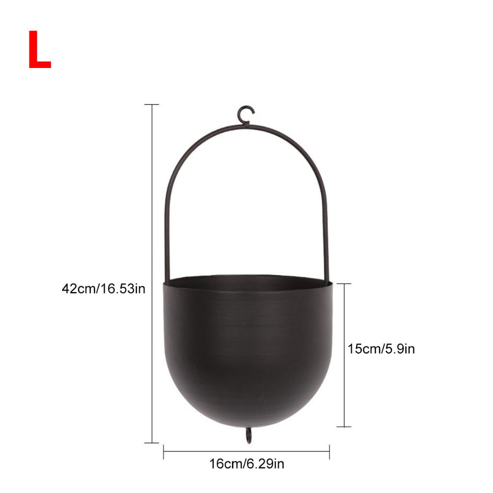 Hängende Pflanztöpfe, minimalistischer Blumentopfbehälter, hängende Blumentöpfe aus Metall, kreativ für den Innen- und Außenbereich, Garten, Balkon