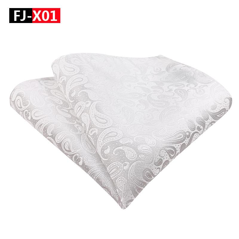 2025 Men's Versatile Floral Solid Color Polyester Pocket Square