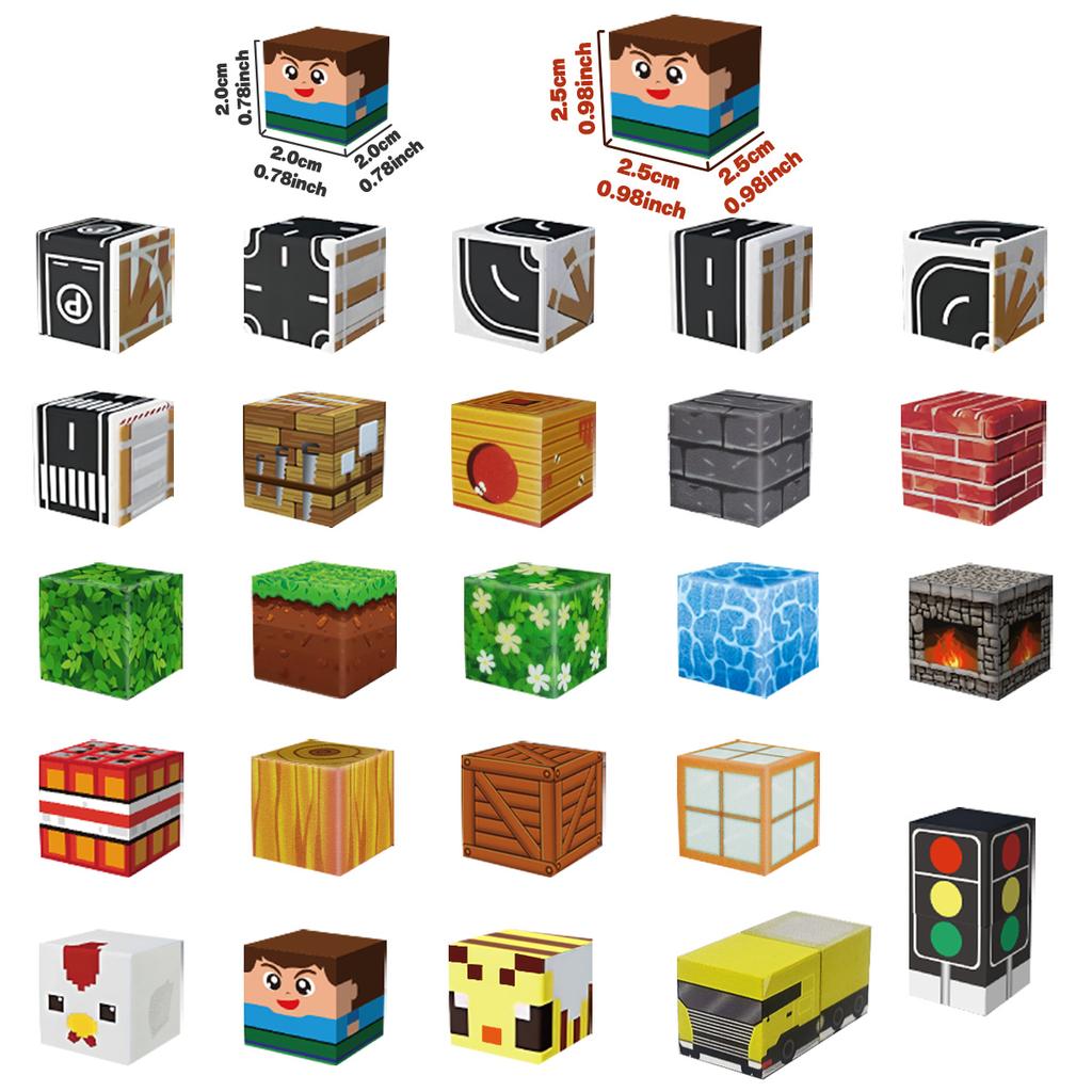 High-Quality Magnetic High-Quality Blocks - High-Quality Grassland High-Quality Magnetic High-Quality Building High-Quality Blocks High-Quality Set