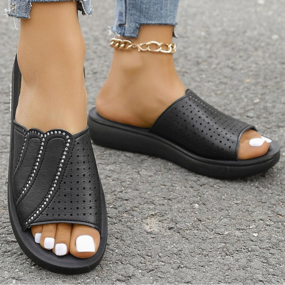 Тапочки на платформе Летняя обувь для женщин Роскошные сандалии Дизайнерские шлепанцы — фото 4