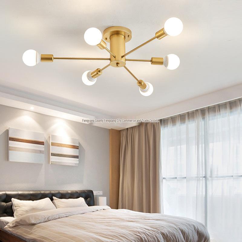 Nordic LED Ceiling Light: Modern Minimalist Design for Bedrooms & Living Rooms