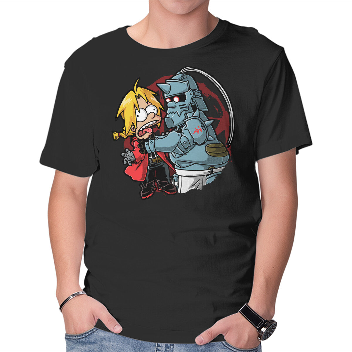 Unisex Crew Neck T-Shirt Why You Little Alchemist Graphic Short Sleeve Casual Tee XL