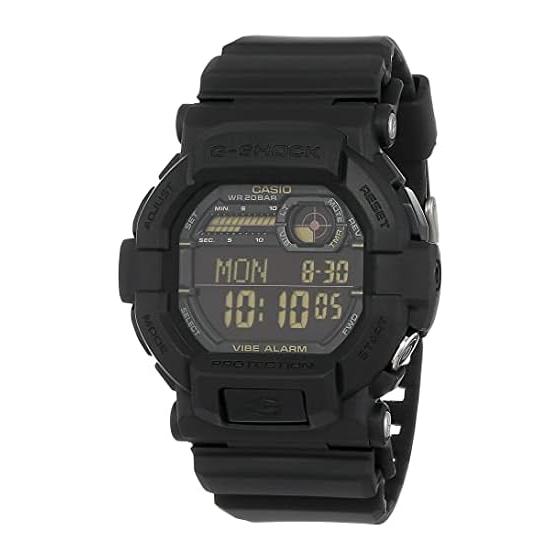 CASIO G-SHOCK Мужские цифровые часы Vibration GD-350-1B Black Overseas Модель Reimported Product