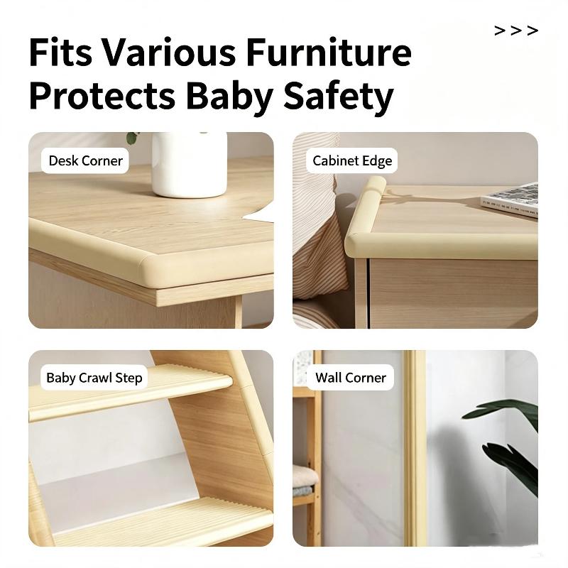 Cuttable 2M Table Corner Protector Edge Guard Strip Non-Toxic Self-Adhesive Safety Bumper for Baby Proofing Office Home Furniture
