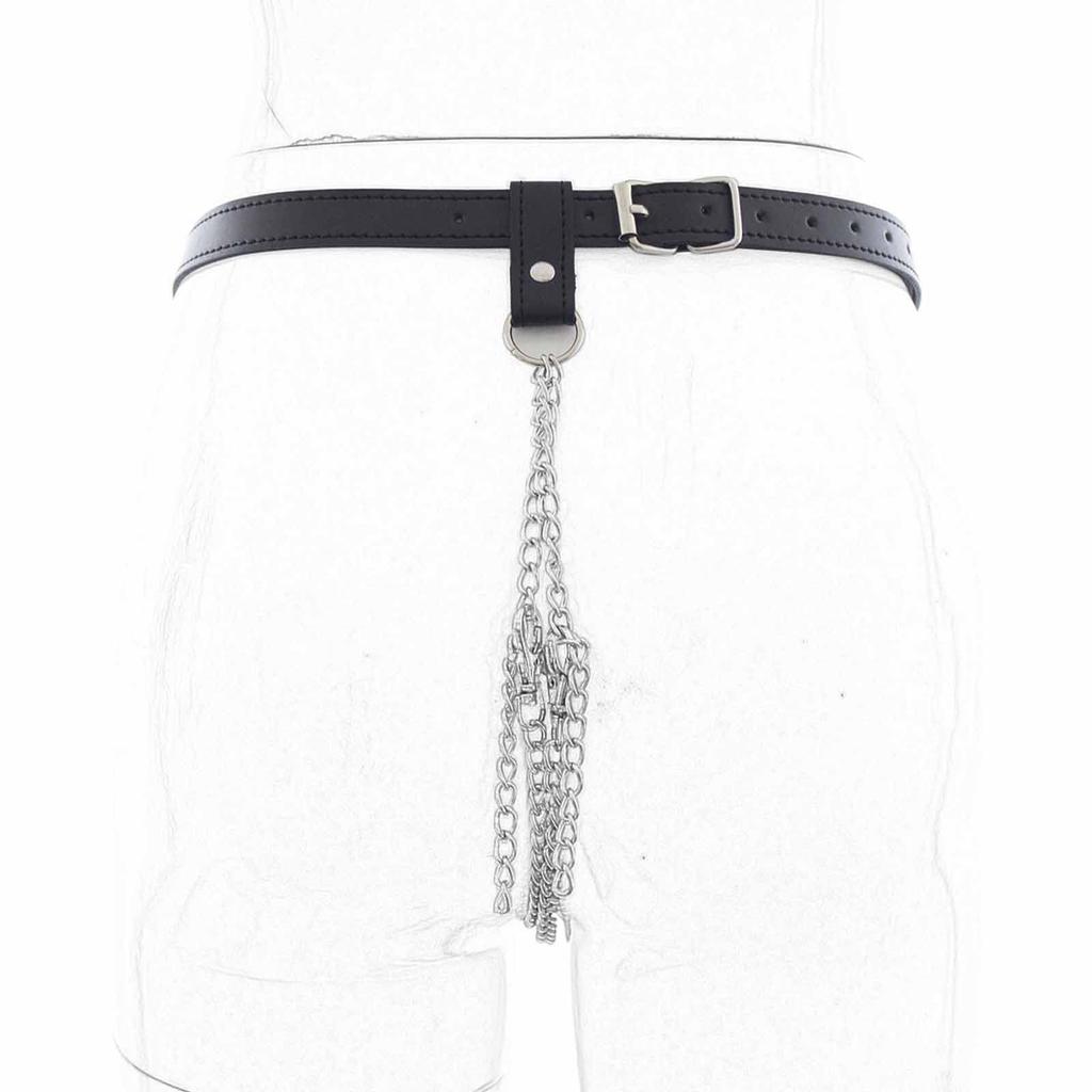 Chastity Belt for Women with Goods for Clitoris Training SM Chastity Adult SM Bondage Restraint Sexy Underwear for Slave Adjustable Chain, Women,