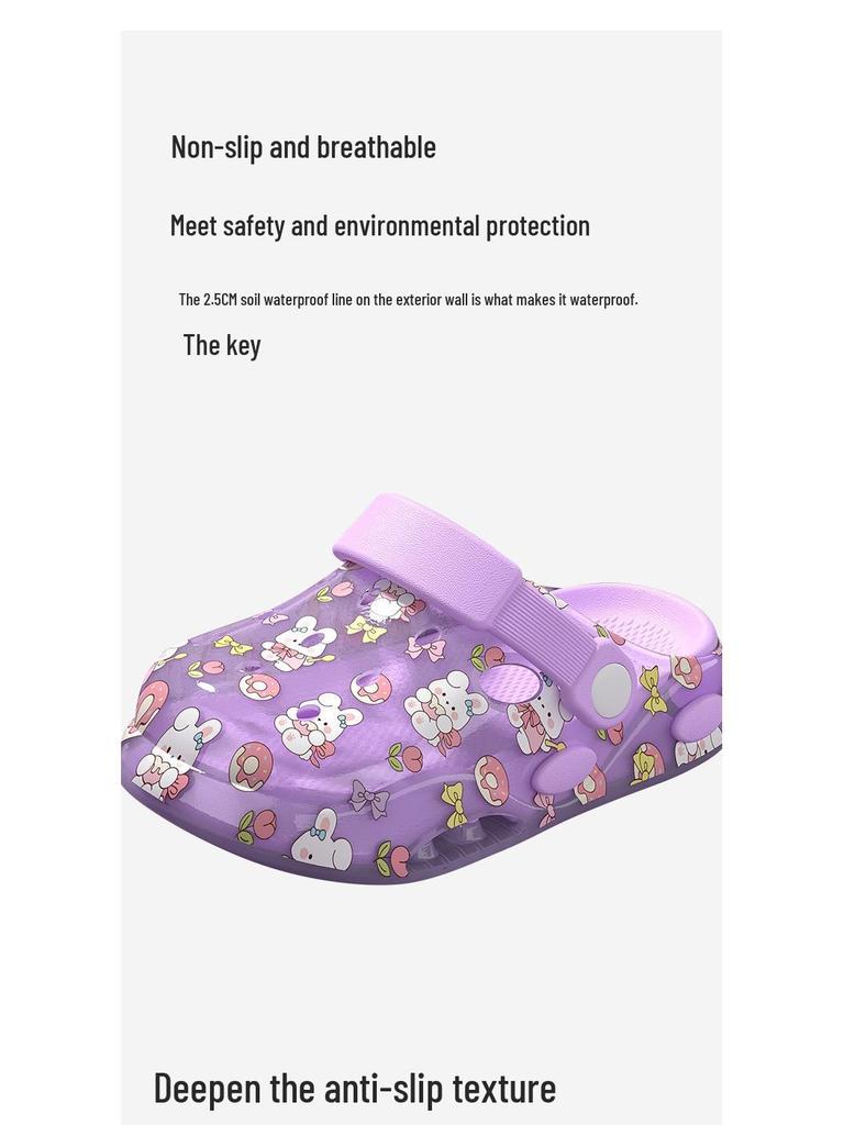 2026 Summer Baotou Kids' Sandals: Boys & Girls Hole Shoes for Beach