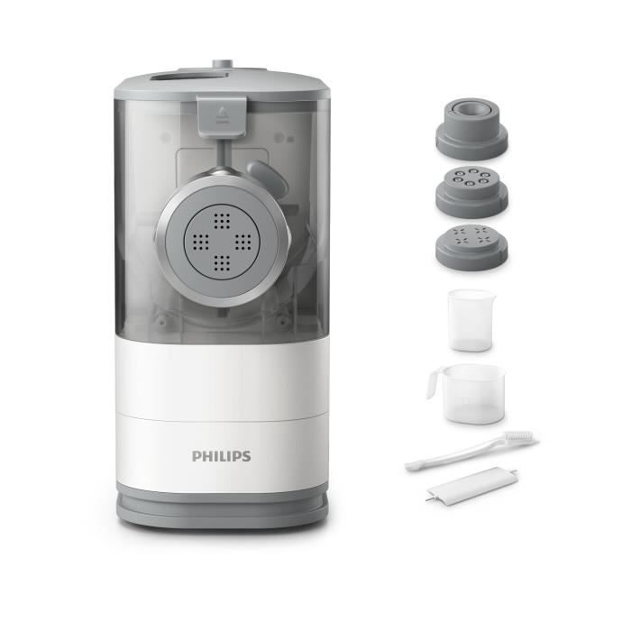 Machine a pâtes PHILIPS - HR2345/19 - Capacité 450g pâtes en 18min - 4 disques de pâtes - 150W