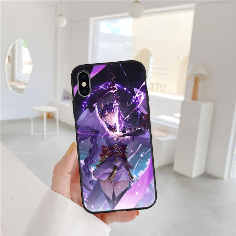 CJ60 Genshin Impact Soft Shell Phone Case for Redmi Note 10 11 12 Pro Max 10S 10C 10T 11A 11S 12S 12C