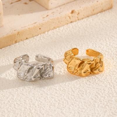 Simple Taigang Ring Niche Design Does Not Fade Ring Opening Titanium Steel Exaggerated Female Index Finger Ring