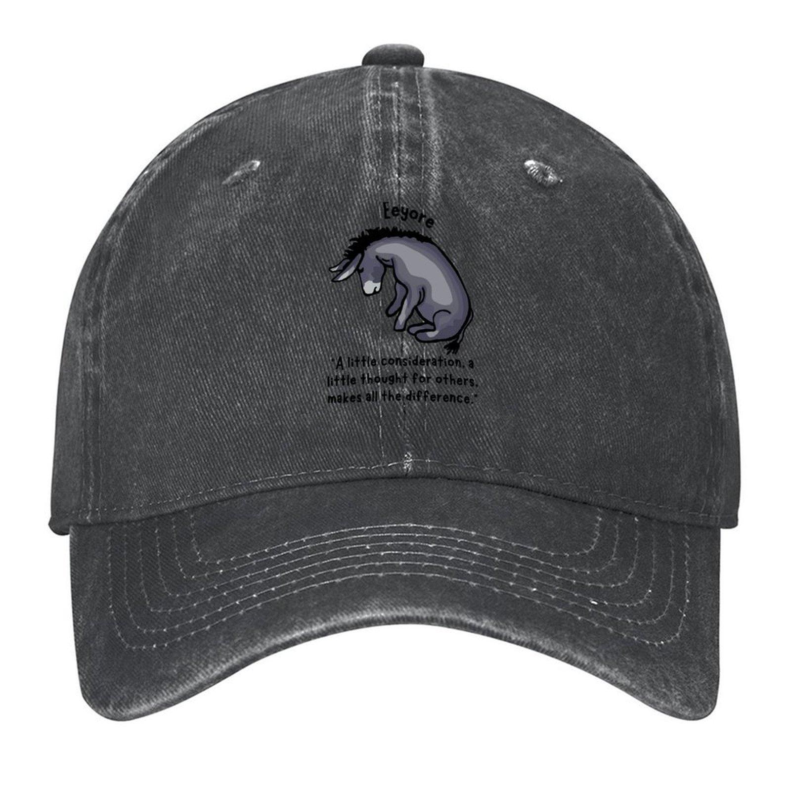 

2026 Eeyore Quote About Kindness Baseball Cap Hood Hiking Hat Snapback Cap Golf Cap Women Men s