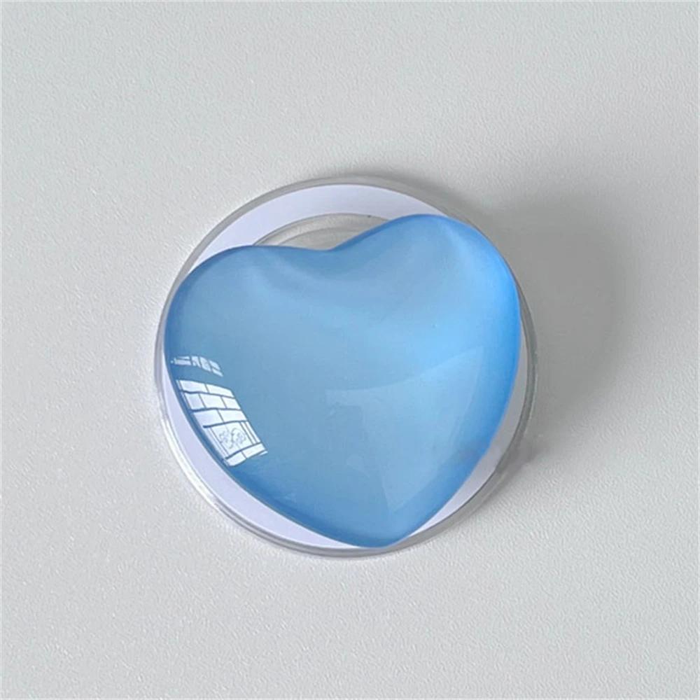 Korean Cute 1D Glass Love Heart For Magsafe Magnetic Phone Griptok Grip Tok Stand For iPhone Wireless Charging Holder Bracket
