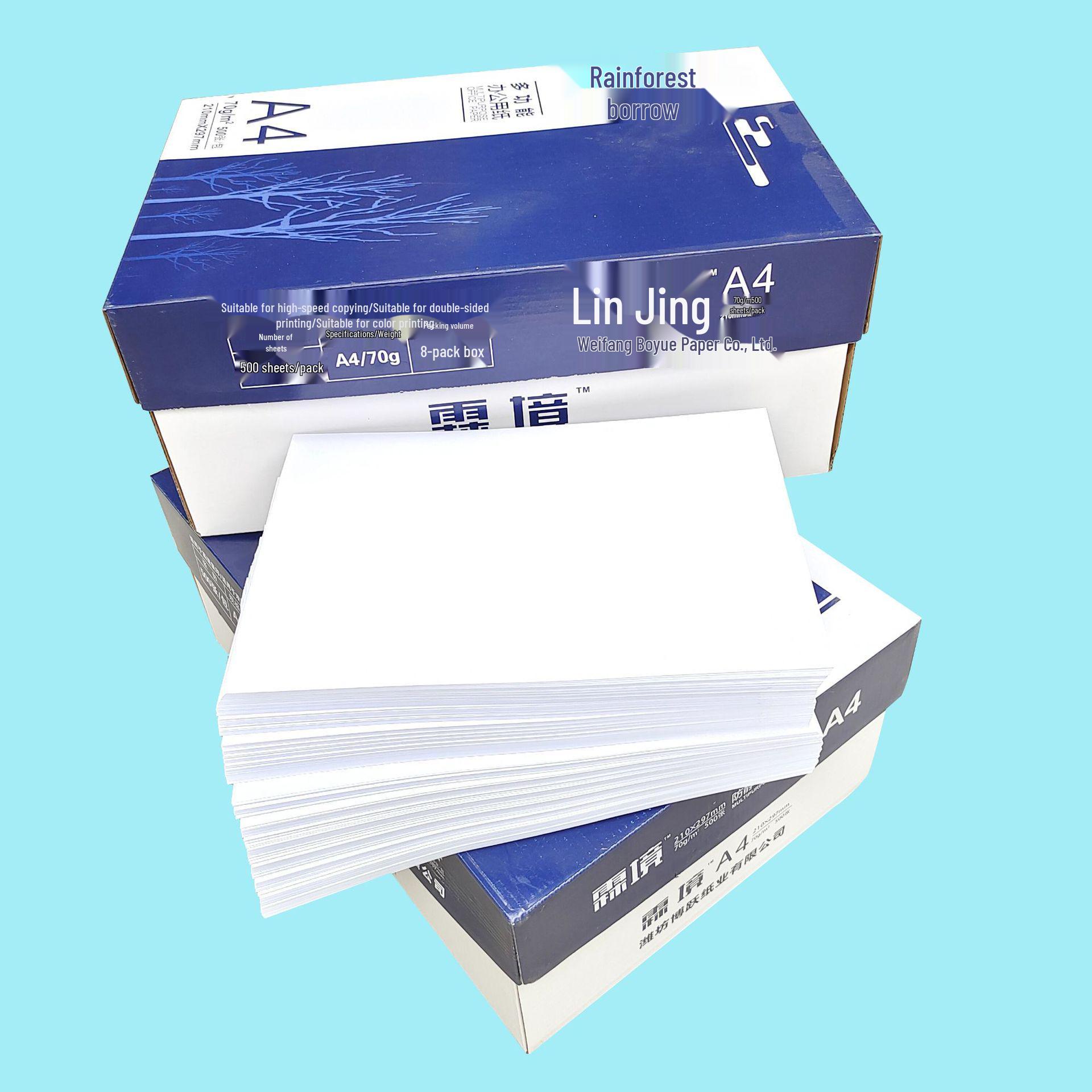A4 Copier Test Machine Paper (4500-5000 Sheets, Some Creases) - Free Shipping Single Pack (500 Sheets Tested 70g)