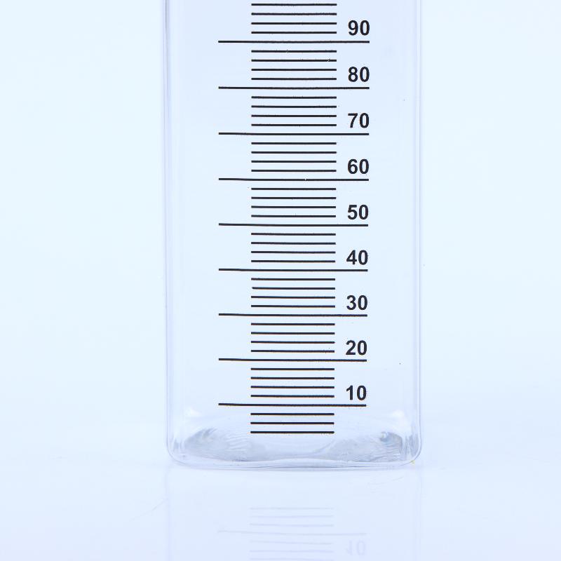 1Pc 30-500Ml Clear Pet Graduated Bottles Twist Cap Refillable Liquid Sample Container Inks Oils Arts Hair Dye Water Bottle