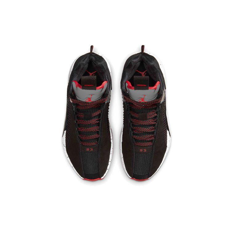Air Jordan 35 GS Bred Kids Sneakers Black Fire-Red Reflective-Silver CQ9433-030