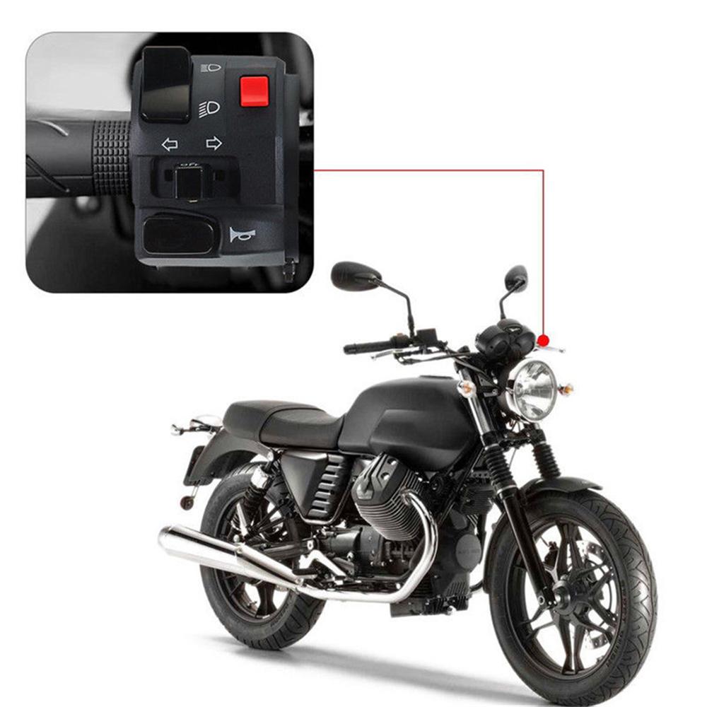 22mm Universal Motorcycle ATV 10Pin 5 Functions  handlebar Start Stop Headlight Hi/Low Throttle Switch