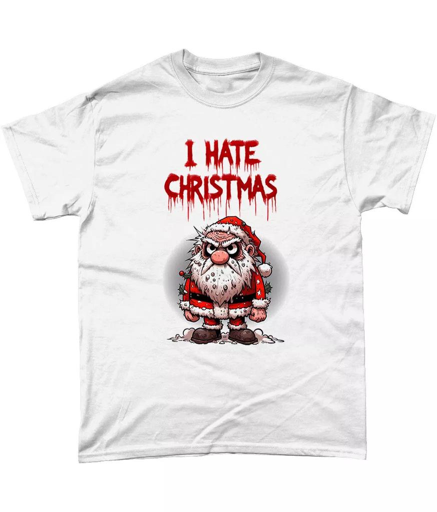 I Hate Christmas T Shirt Grump Funny Gift Sarcastic Novelty Santa Anti Xmas