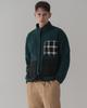 Deverrman Patchwork Fleece Jacket (Dark Green)