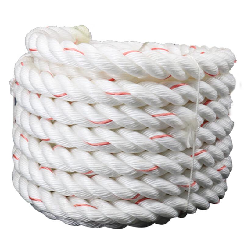 High-Strength Polypropylene Fiber Safety Rope 30mm*50m белый