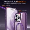 Suitable for iPhone 16 Plus 6.7inch Apple Phone Case with Rotating Magnetic Stand, Skin-feel Anti-drop Case 15