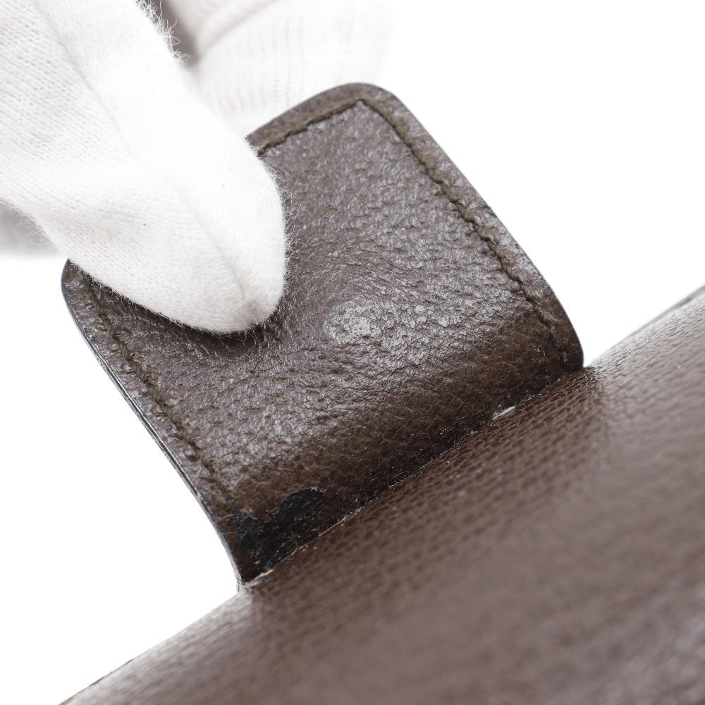 Gucci Old Gucci Handbag 002.1118.0462 Brown Leather Unisex Used