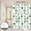 Green Leaf Versatile Shower Curtain, Fresh and Simple Bathroom Curtain, Creates a Healing Bathroom Space