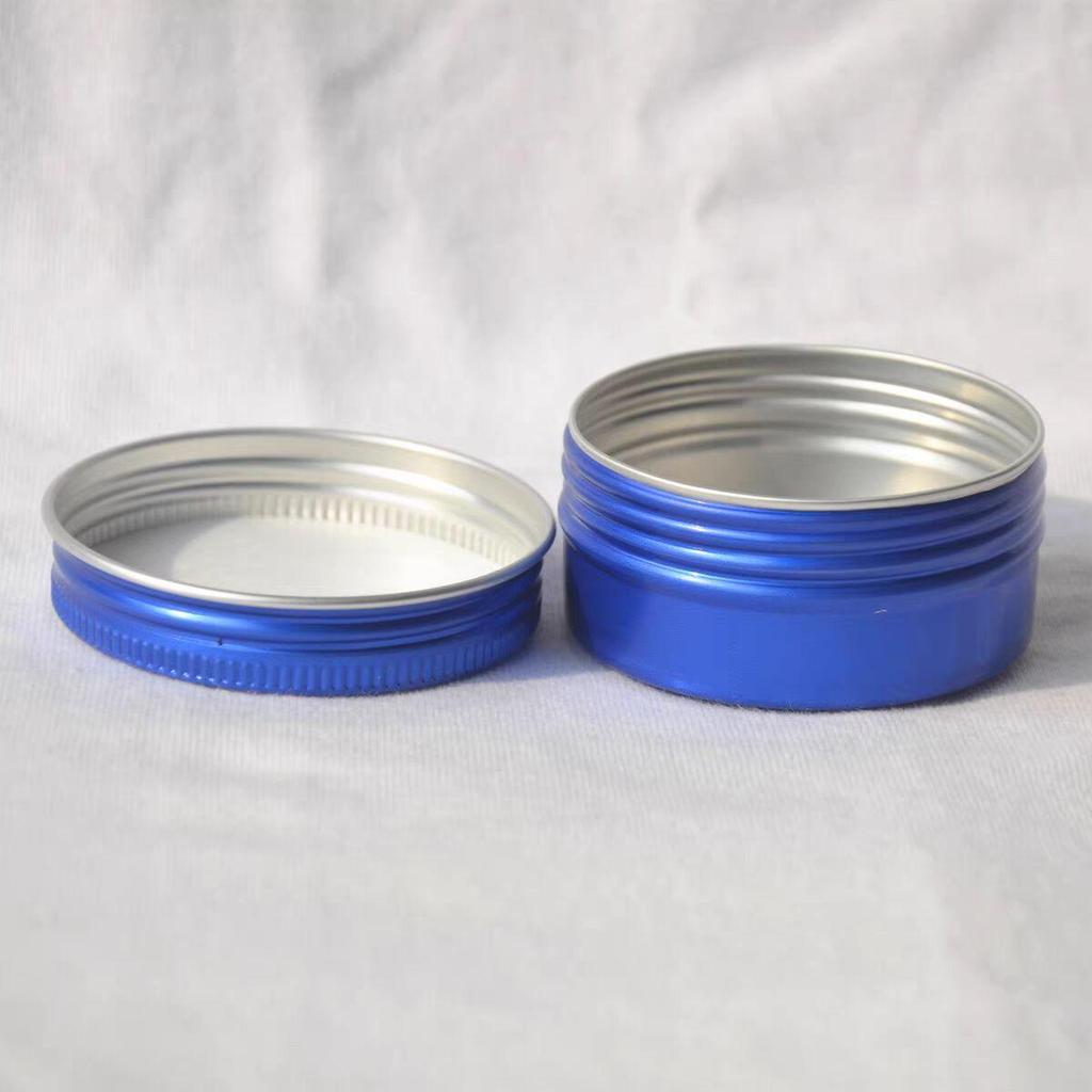 50 Pcs Blue Color 50ml Aluminum Jar 50g Aluminum Tin Container 50ml Cosmetic Jar 50g Cream Jar