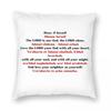 Shema Red Bible Square Pillowcase Polyester Linen Velvet Creative Zip Decorative Bed Cushion Cover