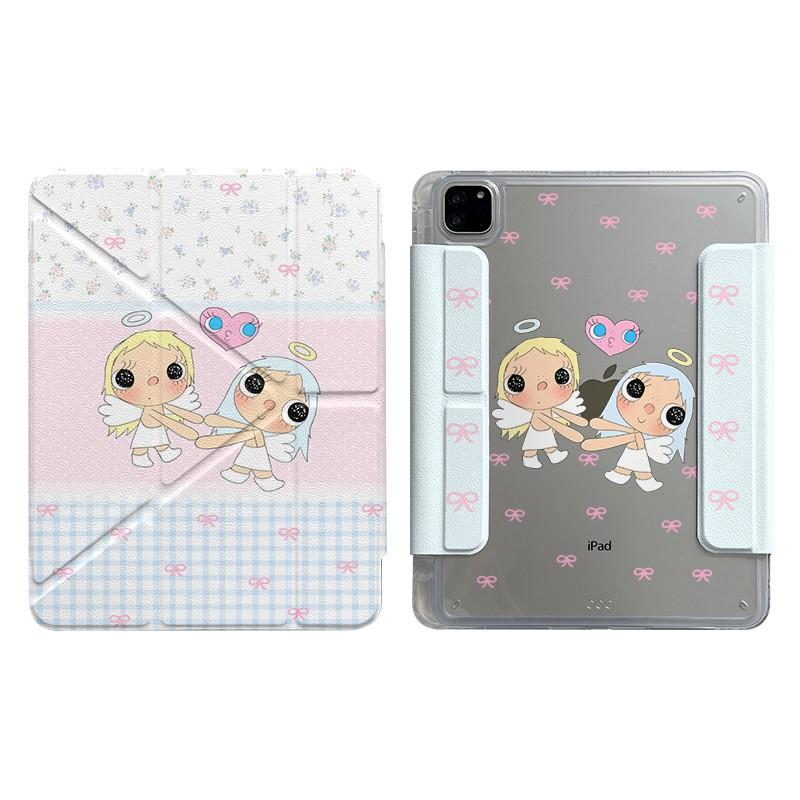 Magnetic Detachable IPad Case With Star Black Background Y-Shaped Stand Pen Slot Air Mini Pro 11