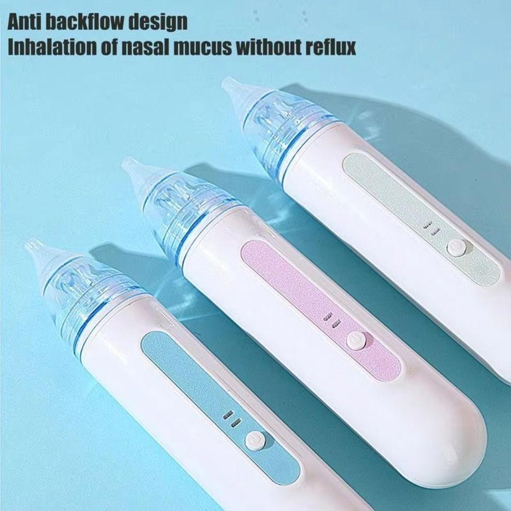 Silicone Baby Nose Sucker Adjustable Nose Cleaner Low Noise Baby Nose Cleaner
