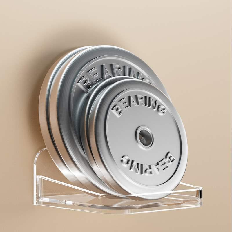 Wall-Mounted No-Drill Camera Storage Shelf for Phones and Monitoring