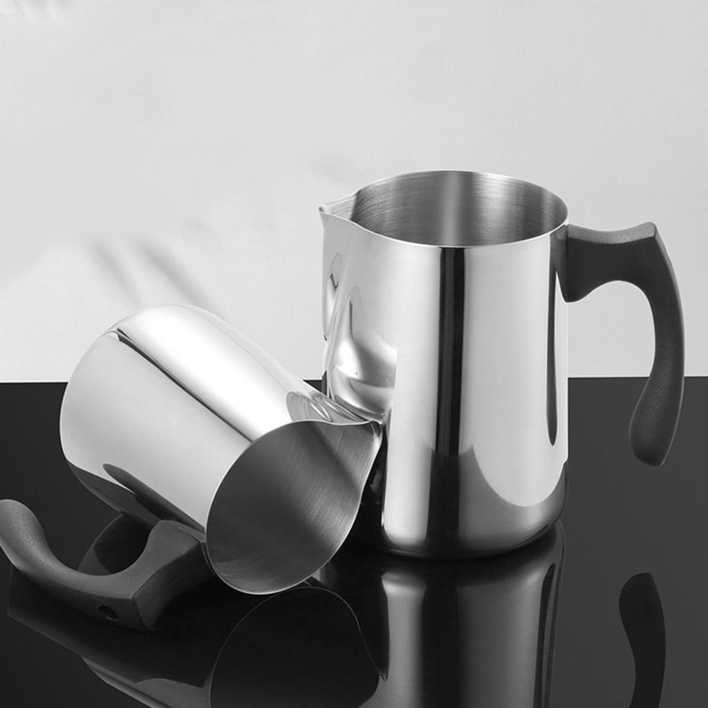 Kitchen Stainless Steel Milk Frothing Jug Barista Cup , 600ml