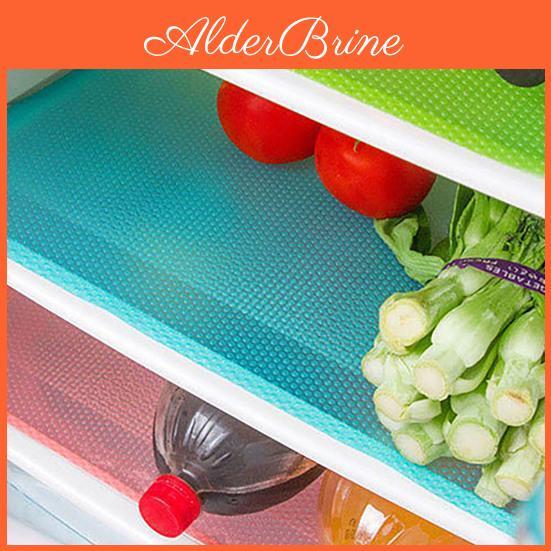 Anti Refrigerator Slip Pad 4pcs Kitchen Supply Eva Cuttable Refrigerator Pad Mat For Cabinets
