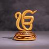 Ek Onkar Idol for Car Dashboard and Home Decor, Sikh Religious Symbol Showpiece for Office Table, Mandir, Meditation Room
