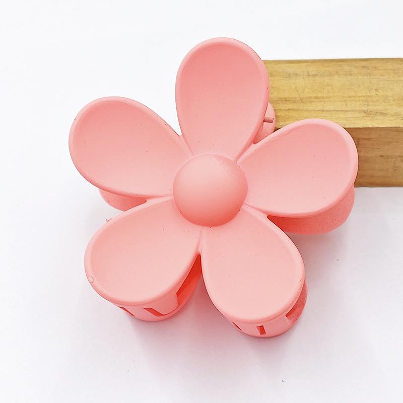 Frosted Flower Claw Hair Clip - Five-Petal Sunflower Updo Accessory