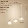 Modern Triple-Head Ceiling Chandelier for Living Room, Bedroom, or Dining Room - Sleek Cross-Border Design