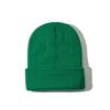 Autumn Winter Warm Hats Small Batch 3D Embroidery Solid Color Plain Knitted Hats with Heat Transfer Printing Processing