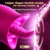 2-in-1 Tongue Vibrator, 30° Massage, 8 Powerful Stimulation Oral Sex Patterns, G-spot Stimulation Clitoral Nipple Vibrator Adult Rose Erotic Products