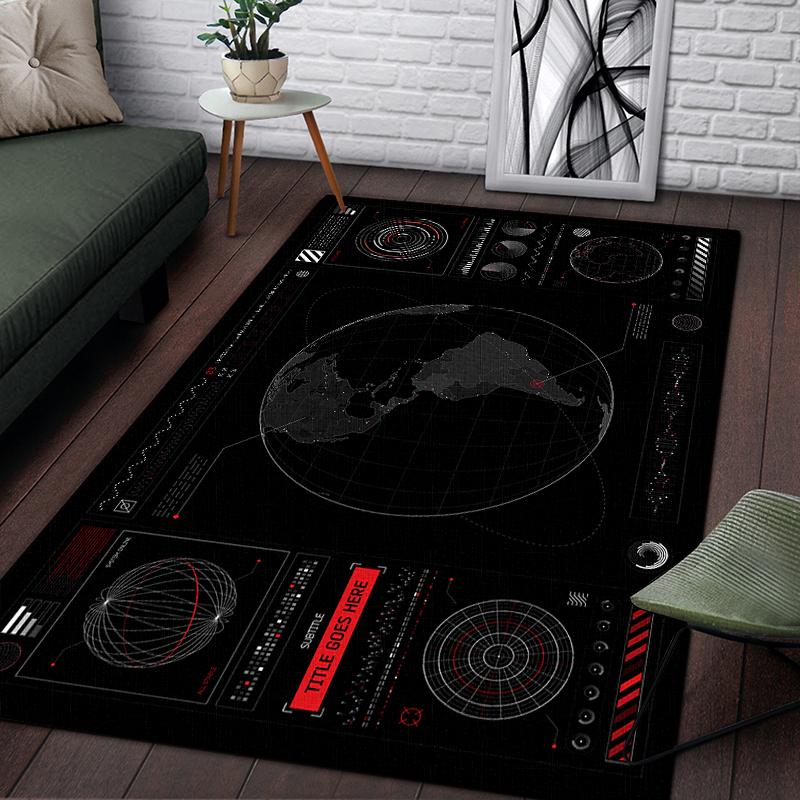 Racing Dashboard Cool Pattern Decorative Square Rug Modern House Living Room Floor Matte Bedroom Carpet Art Poster Mat Fans Gift