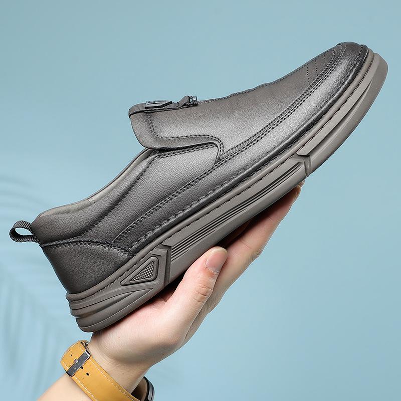 Fashion2024 Spring Autumn Genuine Leather Loafers Shoes Male Fashion Casual Business Casual Breathable Driving Men's Shoes