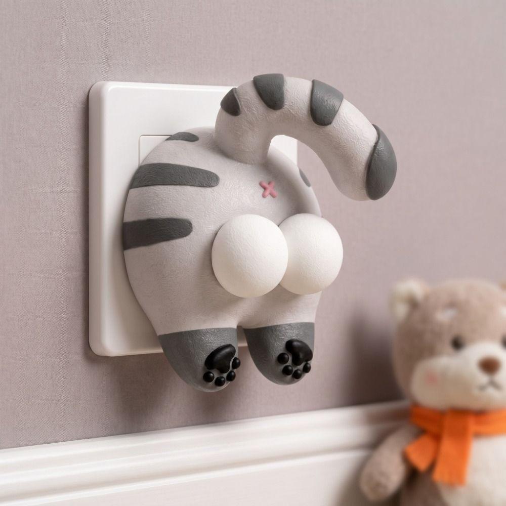 Cat Light Switch Guard Covers 3D Printed Console-shaped Switch Cover  Living Room Decor