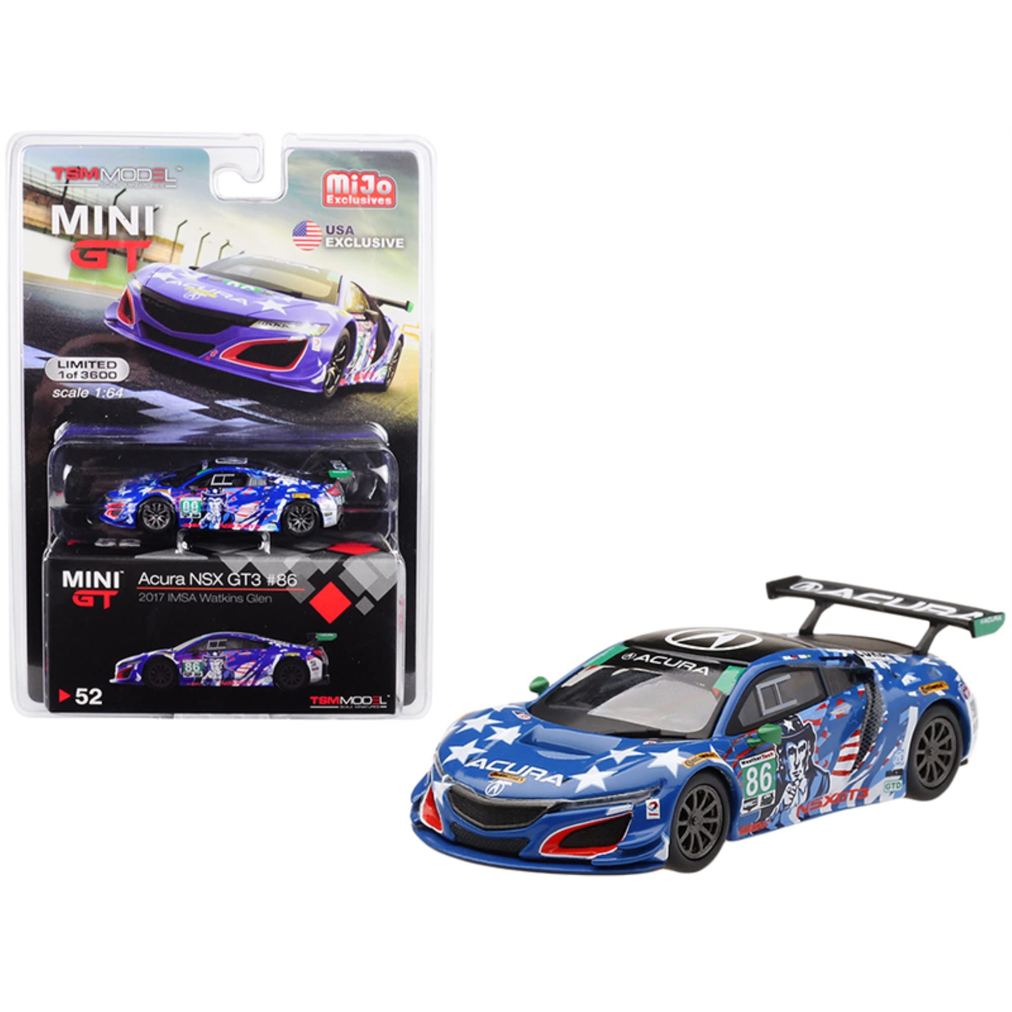 

GT NSX mini car M&J TOYSMINI (Honda)Acura GT3/2017IMSA WatkinsGlen1/64