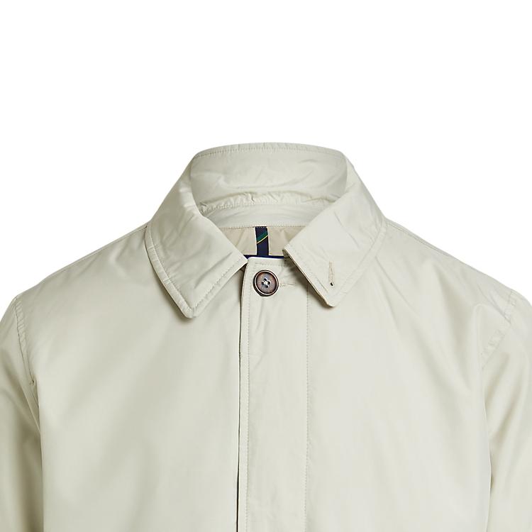 Polo Ralph Lauren Ss24 Solid Color Polo Collar Button Pocket Long Sleeve Cotton Jacket Men Jacket Ceramic-Gray MNPOOTW12820086-020