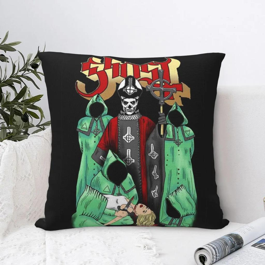 G-Geister Rockmusik Kissenbezug Grün Kissenbezug Kundenspezifischer Kissenbezug Lustige Kissenbezüge Für Sofa Zuhause Dekorativ
