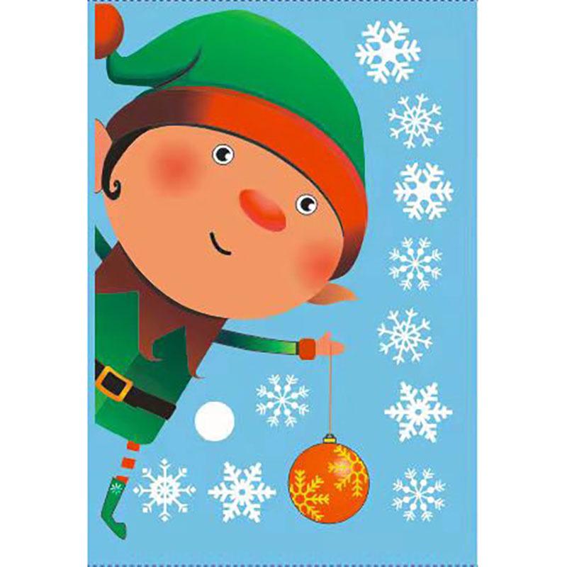 2025 Double-Sided Snowflake Static Glass Stickers - Christmas Window & Wall Decoration